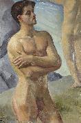 Jean-Baptiste Paulin Guerin Bathing Men oil